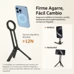 Base magnética plegable con mosquetón para iPhone 12–17 Pro Max - Boom Productz